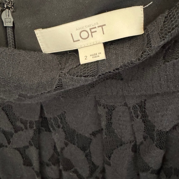 Loft Black Lace Skirt - Picture 3 of 4